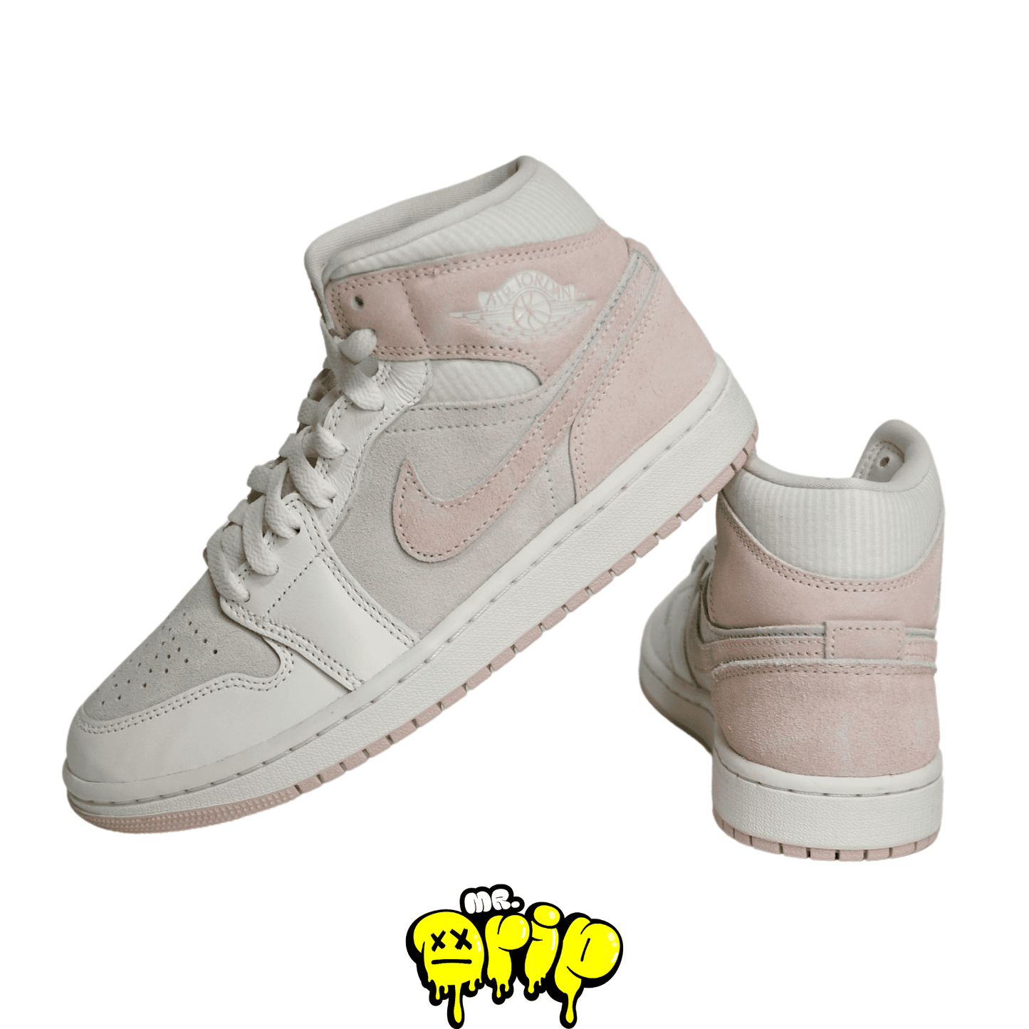 Nike - W Air Jordan 1 Mid SE Coconut Milk/Legend Pink