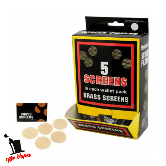 Screen Silver Brass 5pk - Mr Vapes