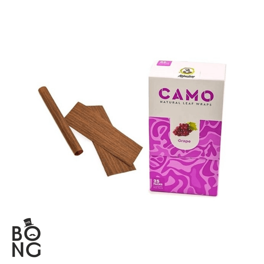 Afghan Hemp Camo Natural Leaf Wraps (5 Piezas) - Mr Vapes
