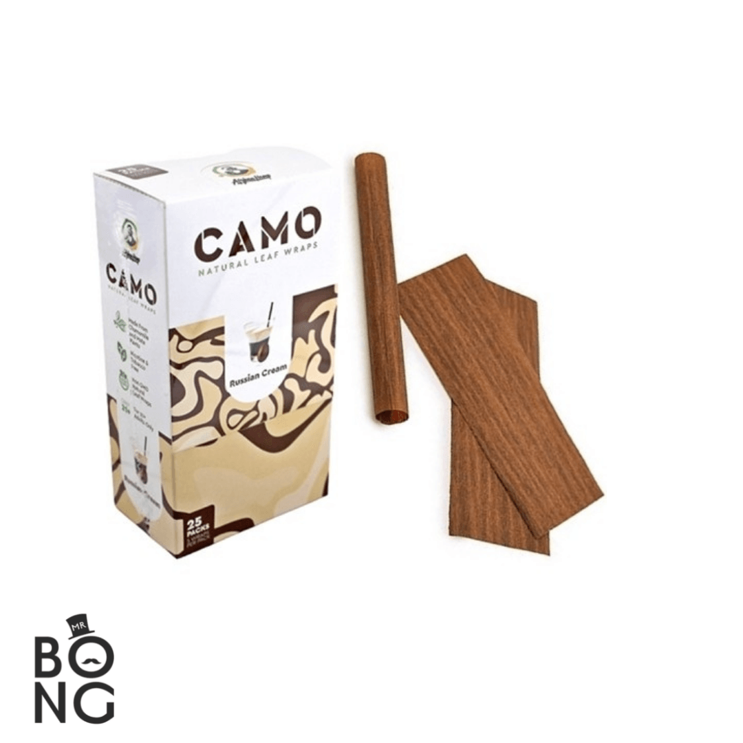 Afghan Hemp Camo Natural Leaf Wraps (5 Piezas) - Mr Vapes