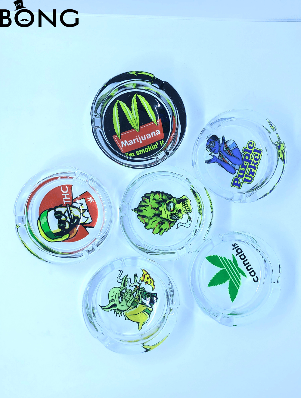 Deez Nutz Glass Ashtrey (ceniceros) - Mr Vapes