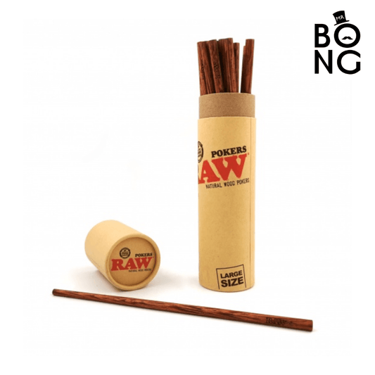 Raw Natural Wood Pokers - Mr Vapes