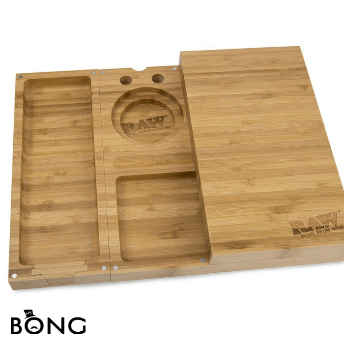 Raw Triple Flip Bamboo Rolling Tray - Mr Vapes
