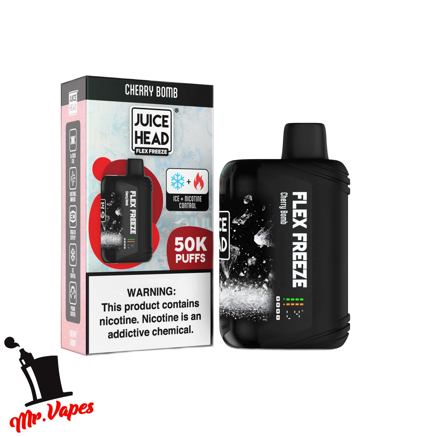 Juice Head Flex Freeze | Desechable 50,000 Hits - Mr Vapes - Vapes