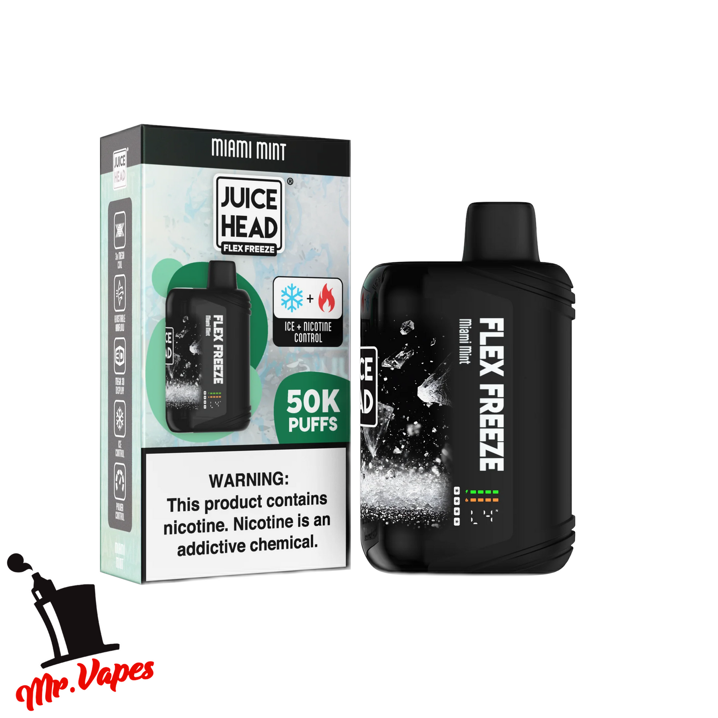 Juice Head Flex Freeze | Desechable 50,000 Hits - Mr Vapes - Vapes