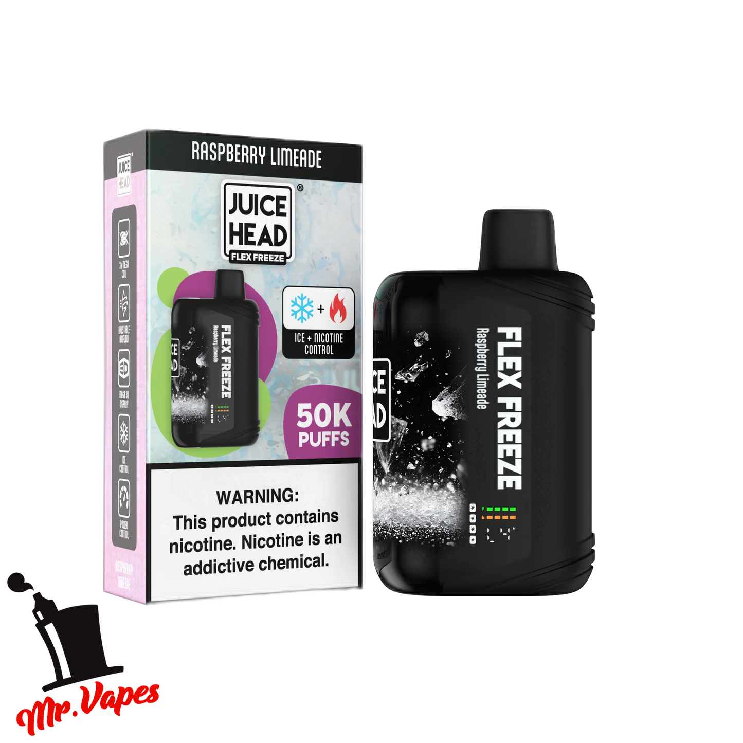 Juice Head Flex Freeze | Desechable 50,000 Hits - Mr Vapes - Vapes