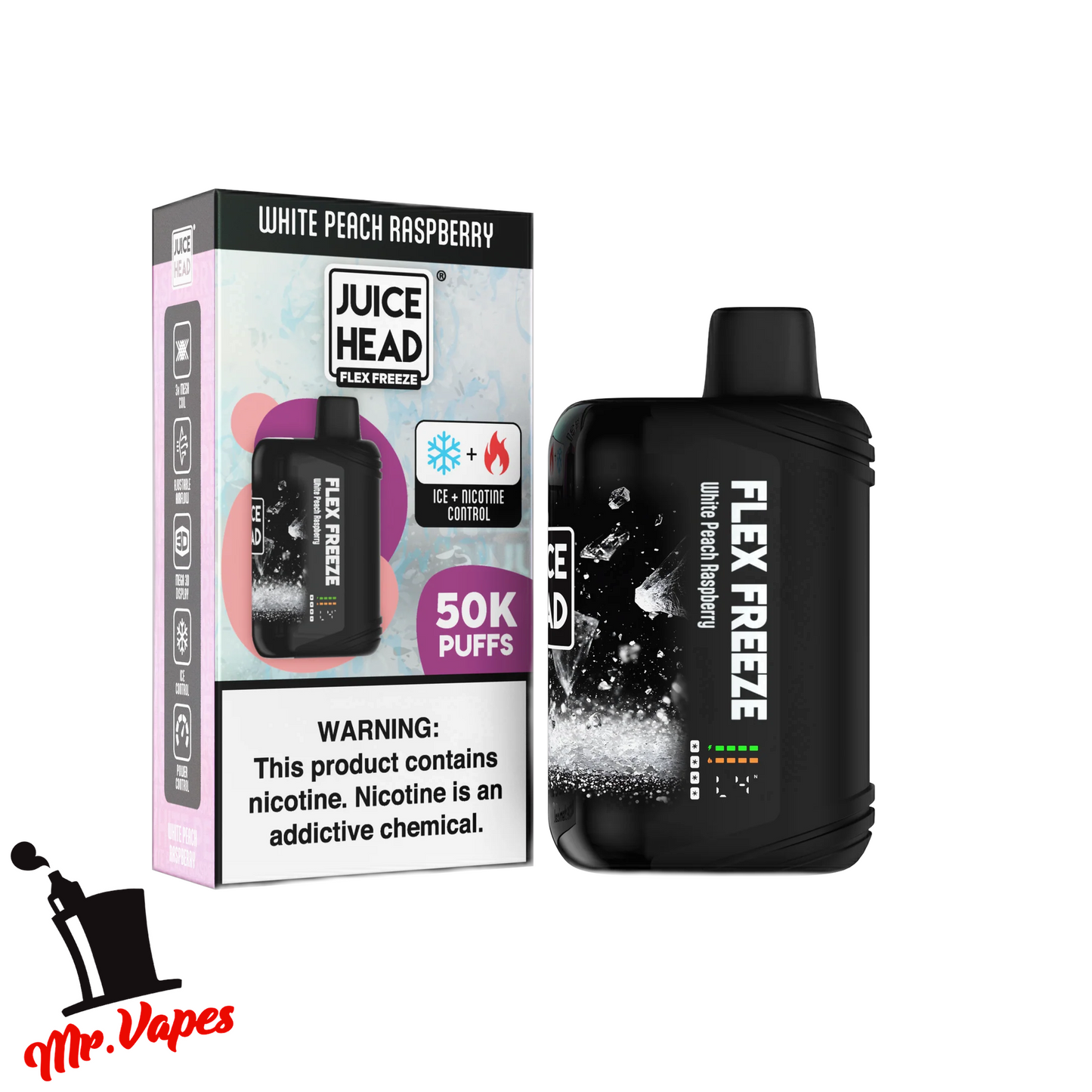 Juice Head Flex Freeze | Desechable 50,000 Hits - Mr Vapes - Vapes