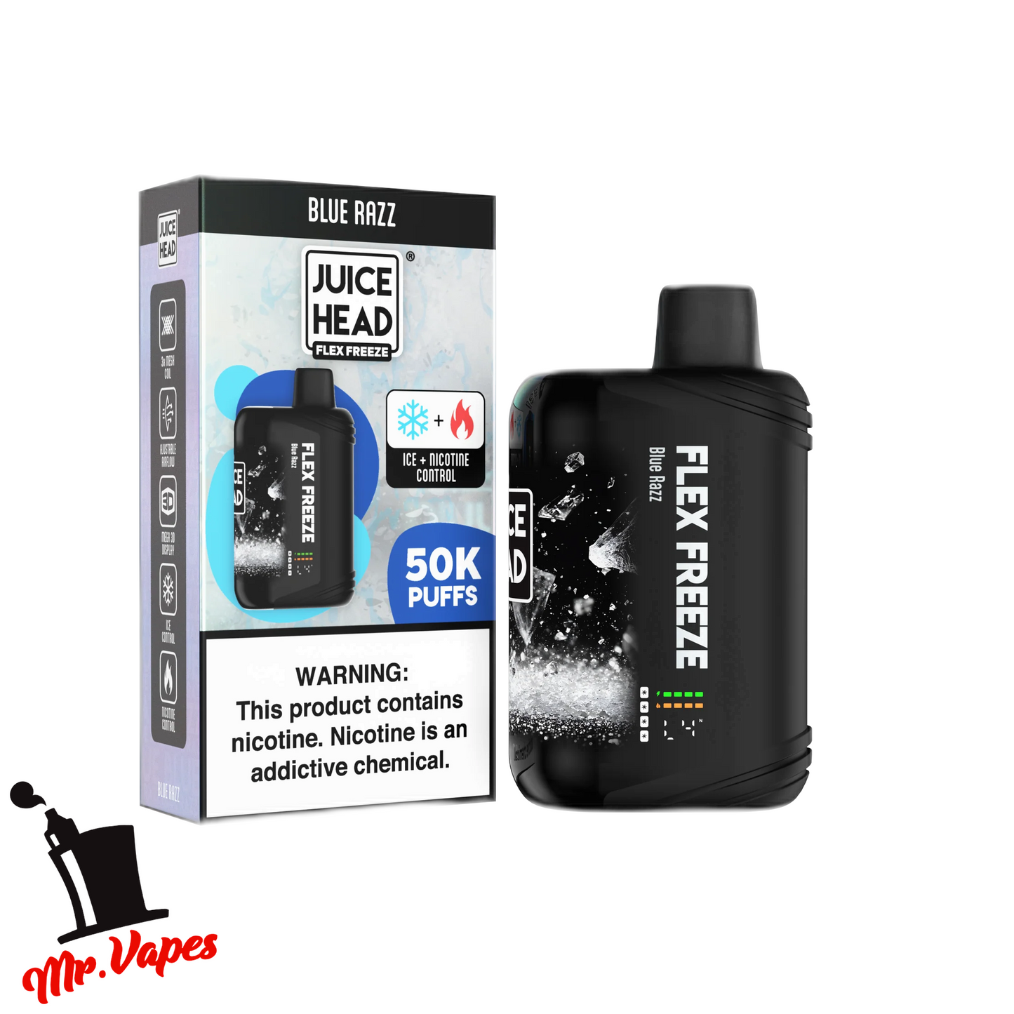 Juice Head Flex Freeze | Desechable 50,000 Hits - Mr Vapes - Vapes
