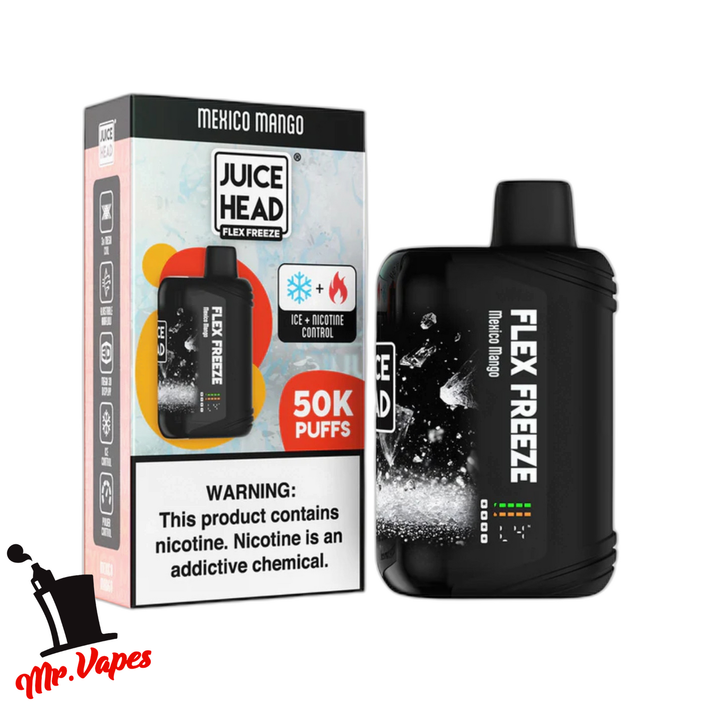 Juice Head Flex Freeze | Desechable 50,000 Hits - Mr Vapes - Vapes