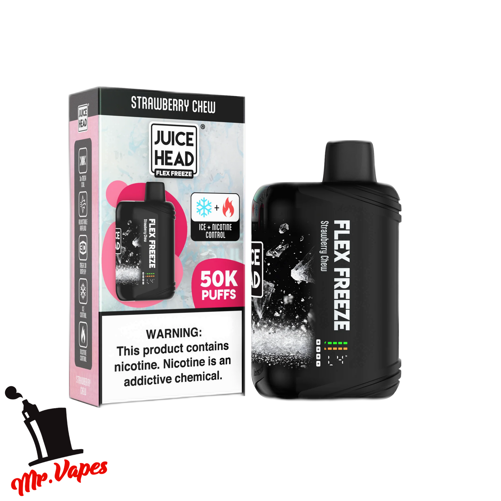 Juice Head Flex Freeze | Desechable 50,000 Hits - Mr Vapes - Vapes
