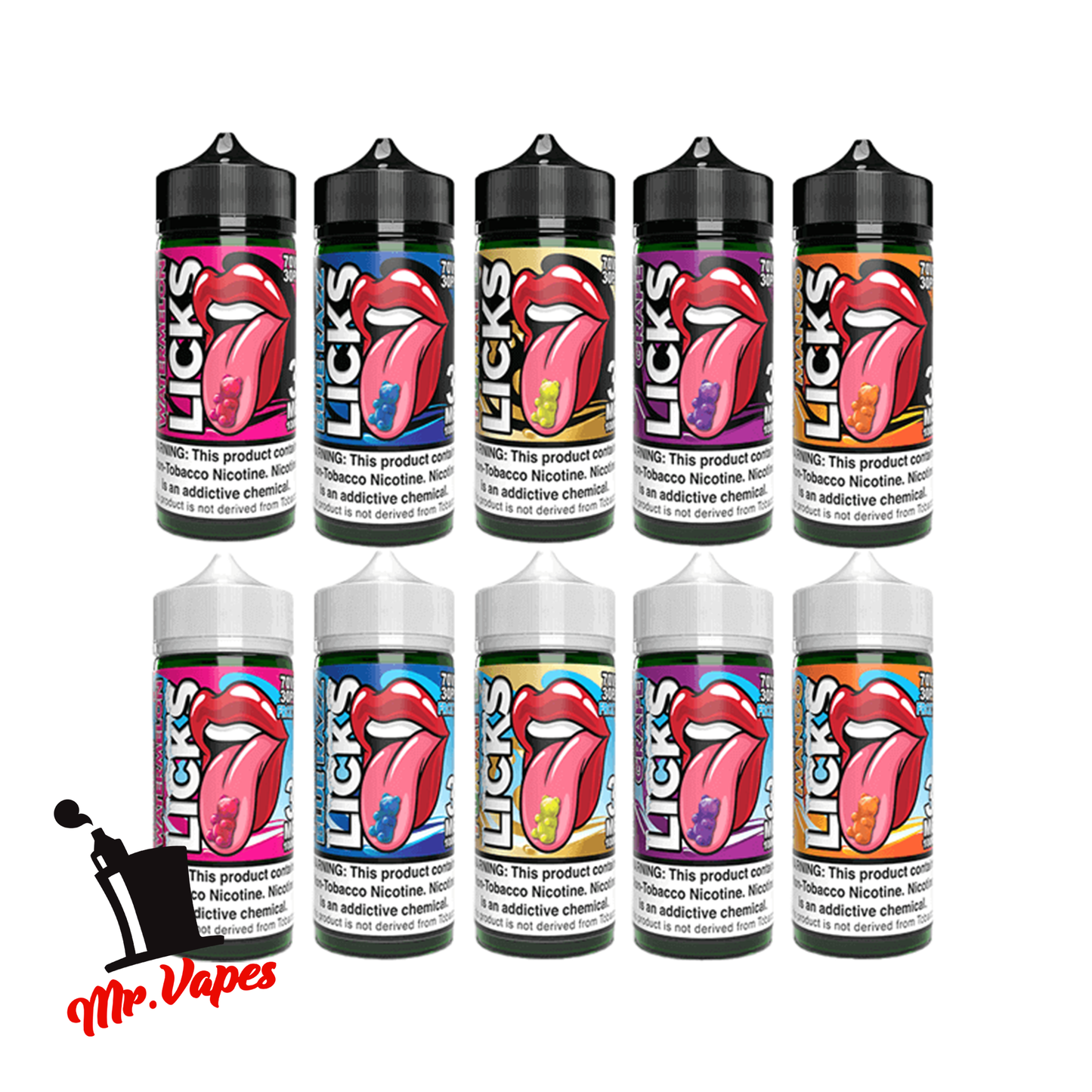 Juice Roll Upz Licks E-Liquid 100ml - Mr Vapes - Vapes