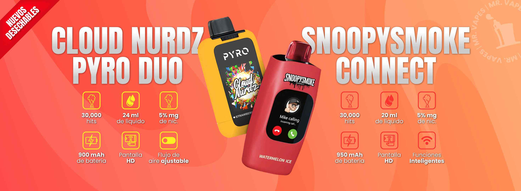 NUEVOS-DESECHABLES mr vapes