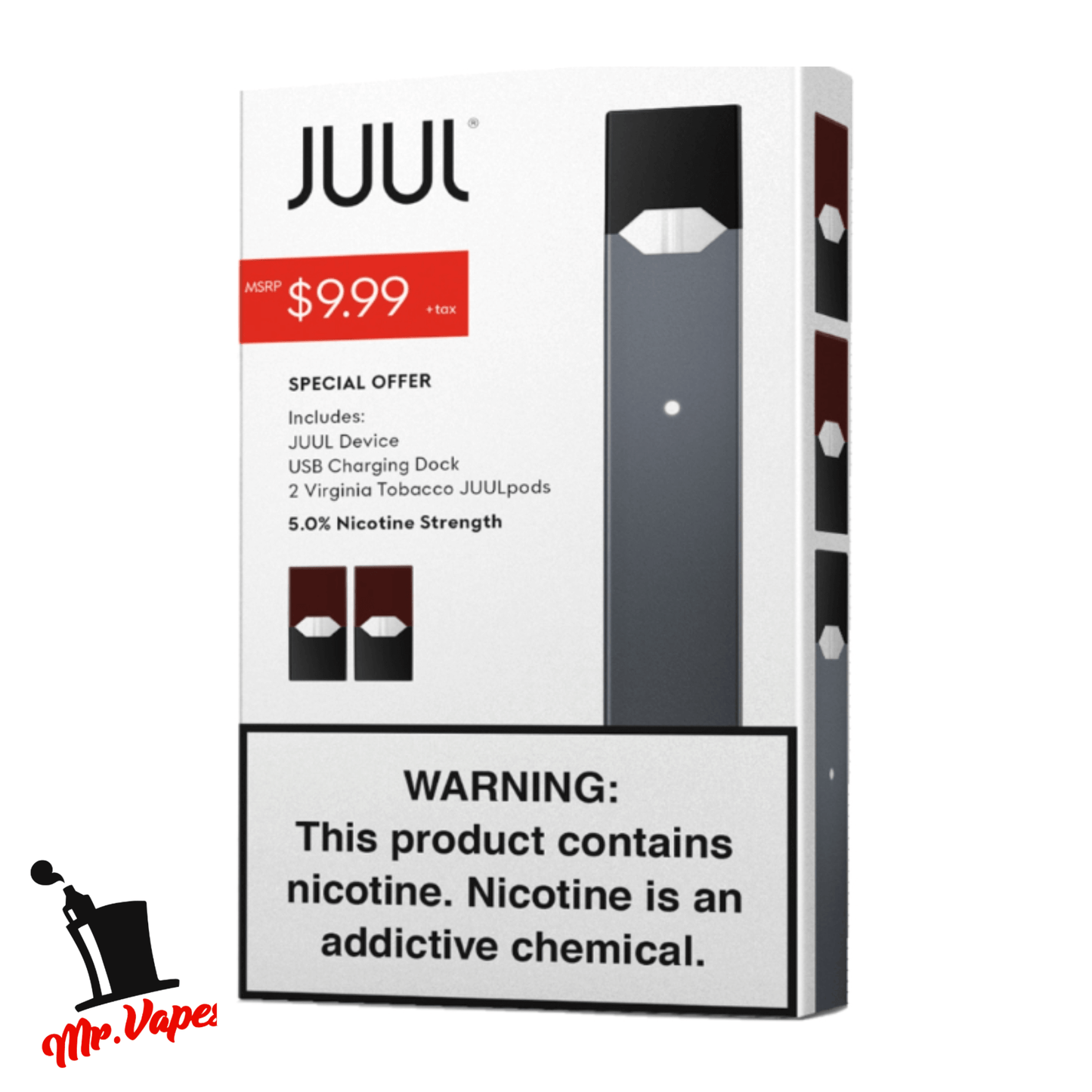 Juul Starter Kit + 2 Virginia Tobacco pods