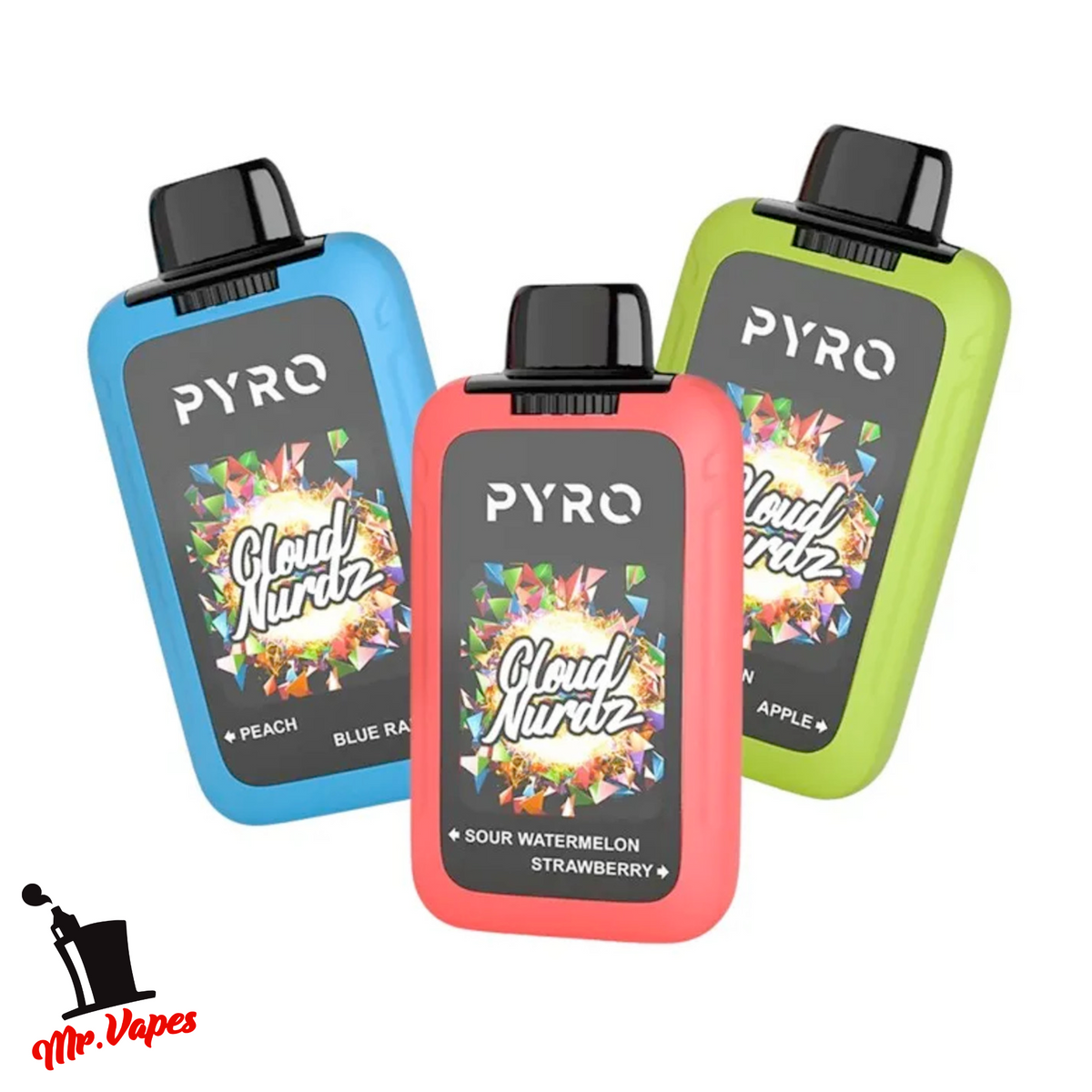 Pyro Vapes Cloud Nurdz Pyro Duo | Desechable 30,000 hits - Mr Vapes