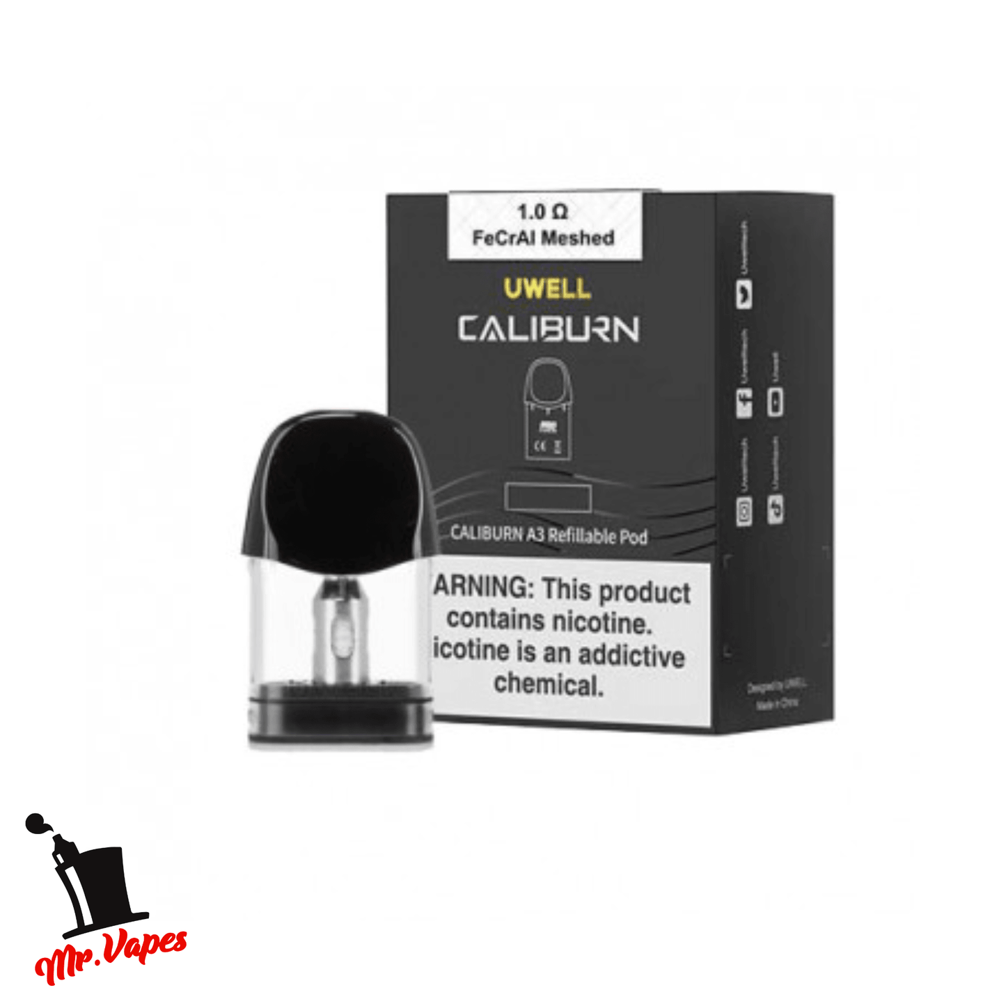 Uwell Caliburn A3 Cartucho 1.0 Ohms - Mr Vapes