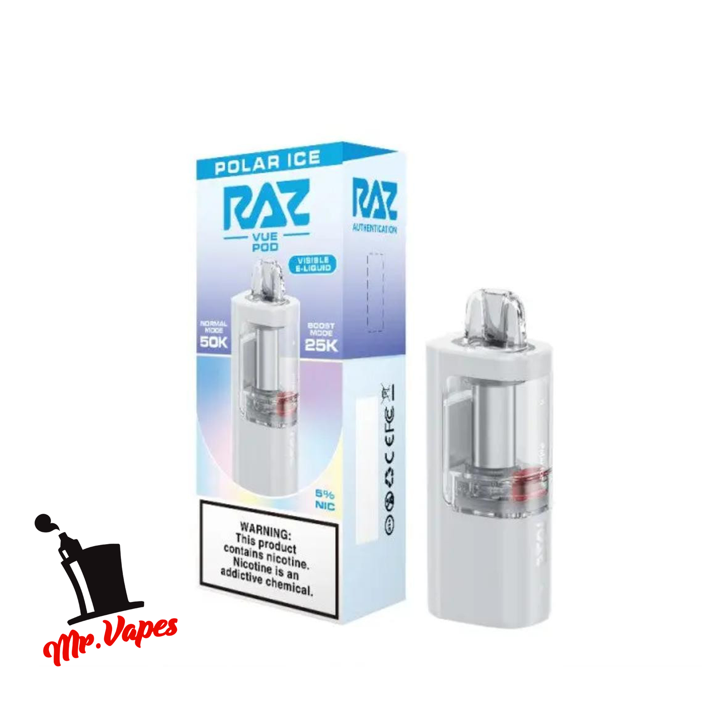 Raz VUE 50K Repuesto | Desechable 50,000 Hits - Mr Vapes - Vapes