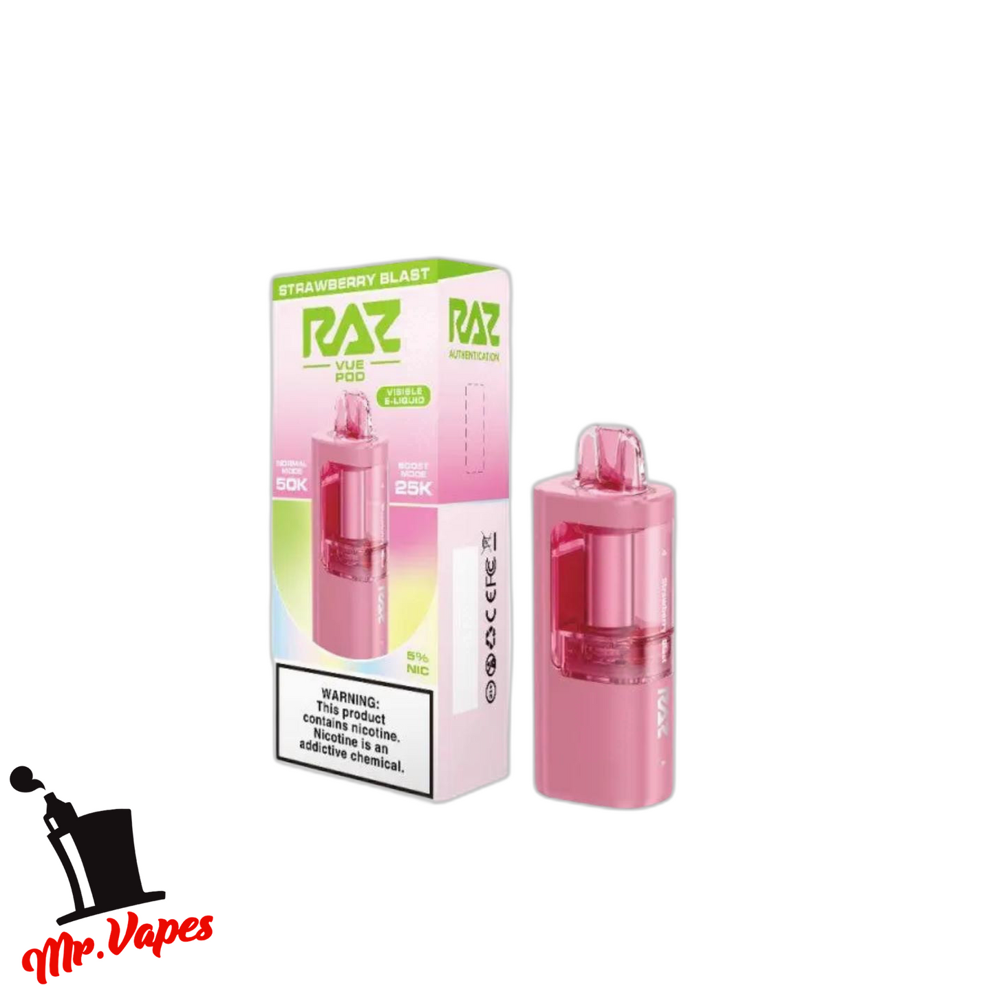 Raz VUE 50K Repuesto | Desechable 50,000 Hits