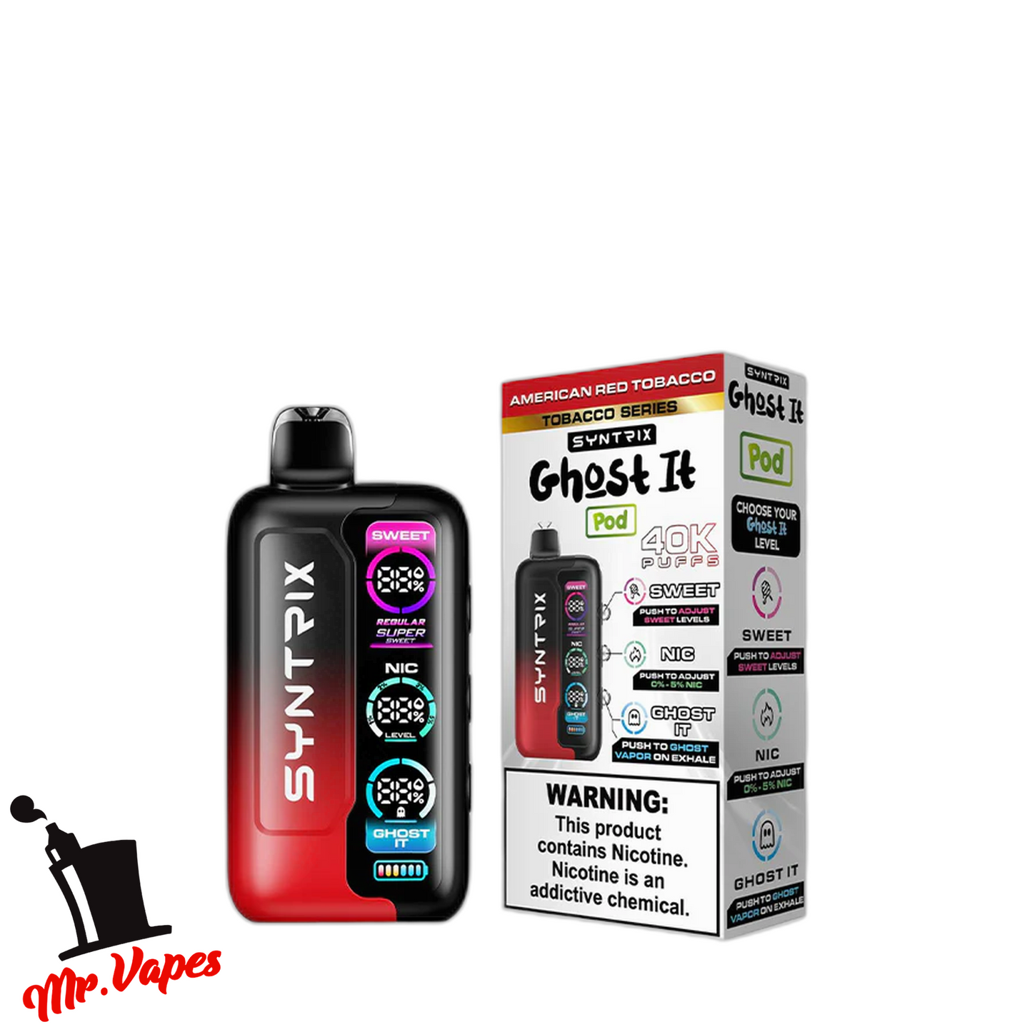 Syntrix Ghost It | Desechable 40,000 Hits - Mr Vapes - Vapes