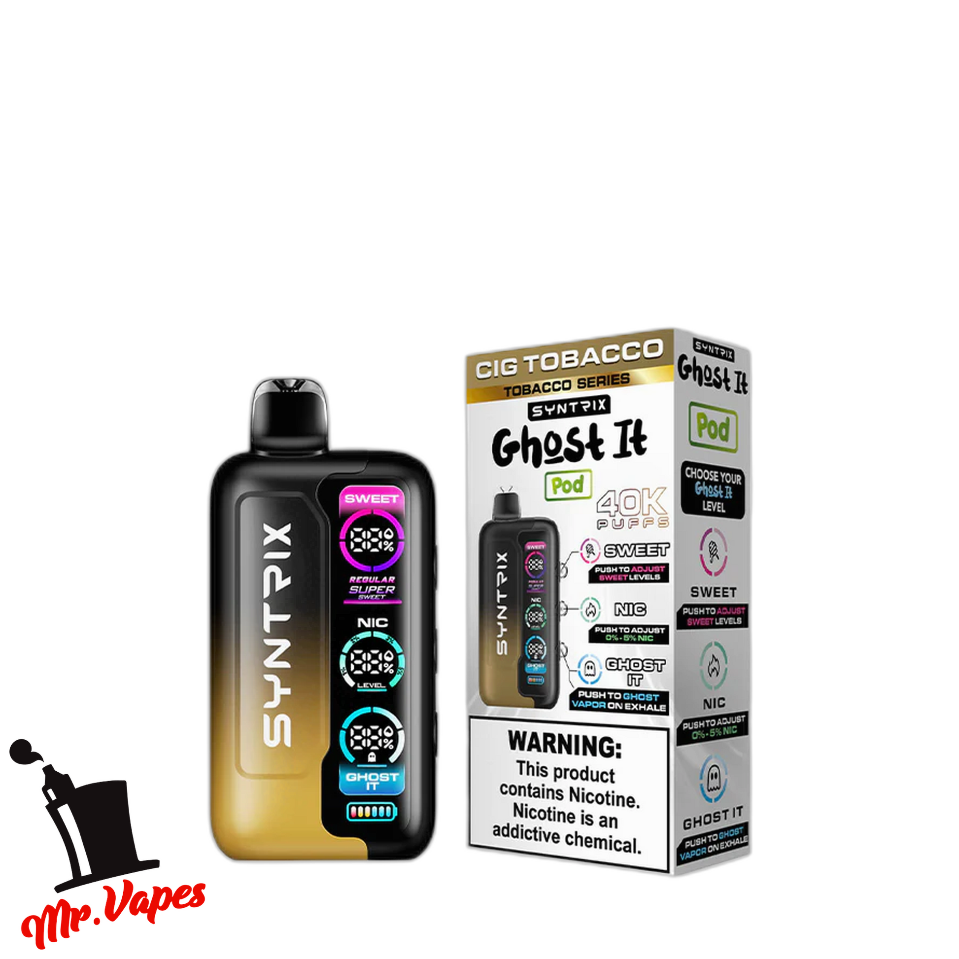 Syntrix Ghost It | Desechable 40,000 Hits - Mr Vapes - Vapes