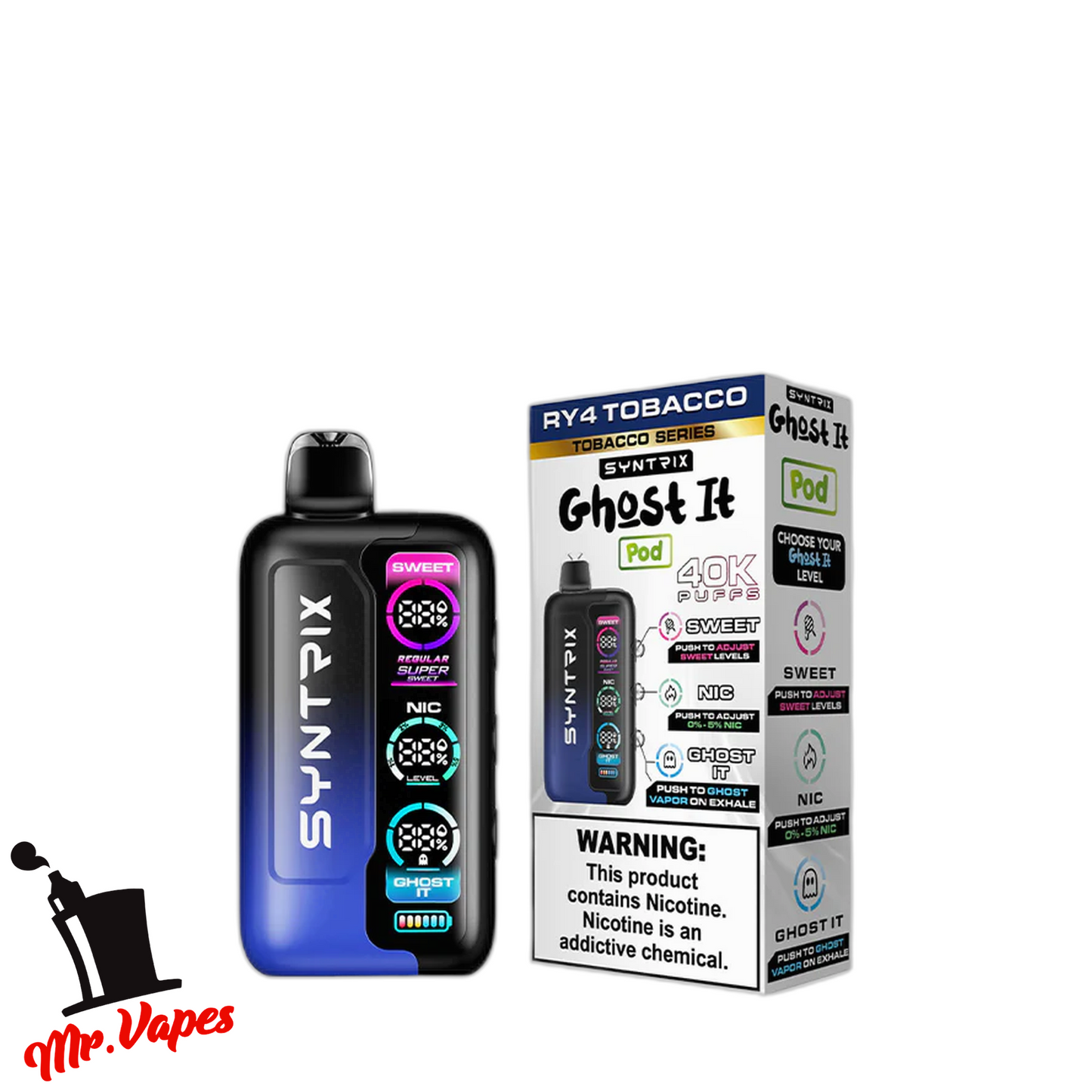 Syntrix Ghost It | Desechable 40,000 Hits - Mr Vapes - Vapes