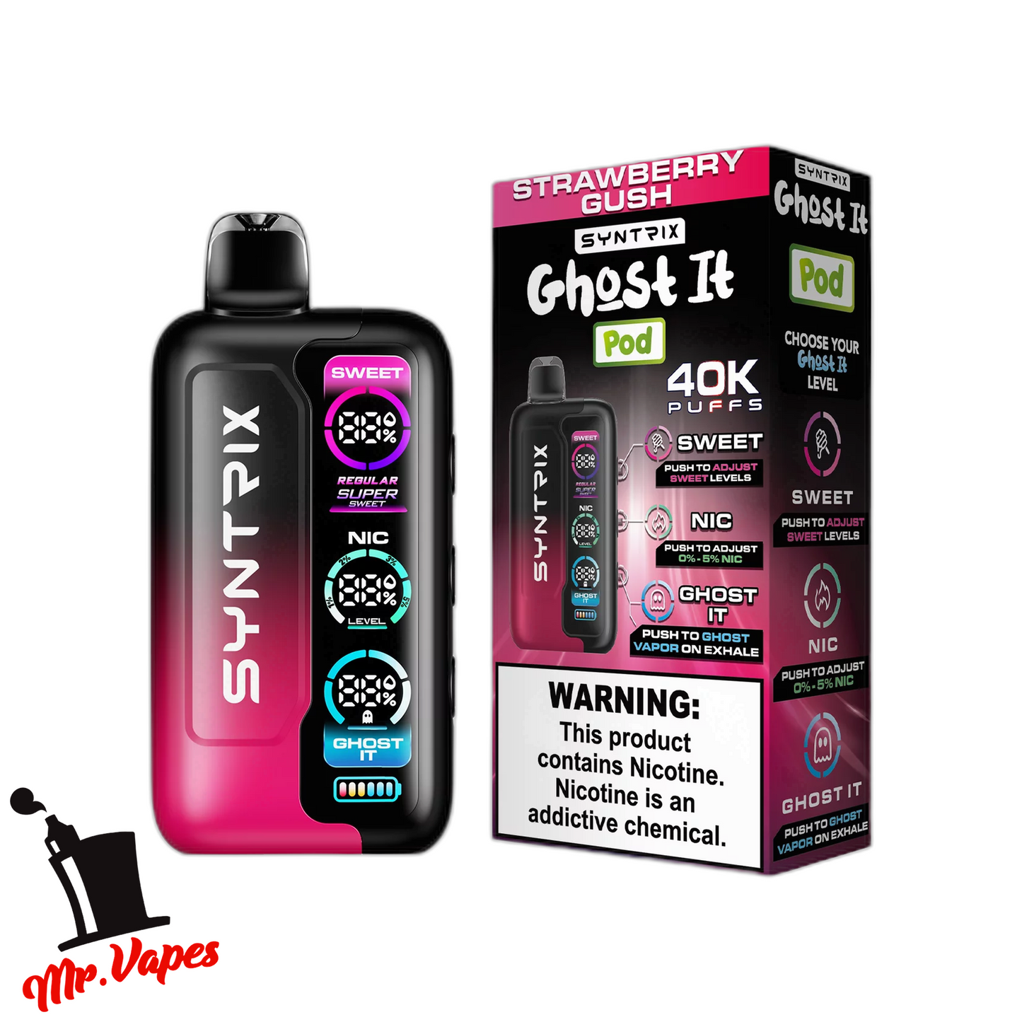 Syntrix Ghost It | Desechable 40,000 Hits - Mr Vapes - Vapes