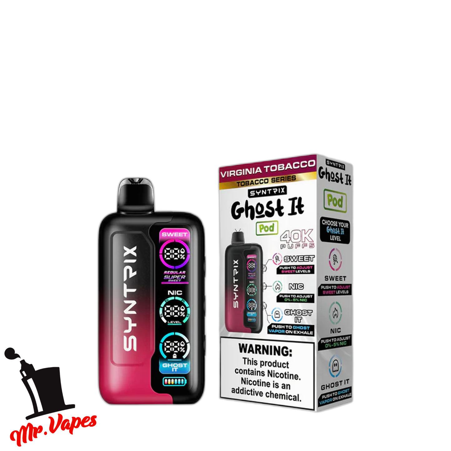 Syntrix Ghost It | Desechable 40,000 Hits - Mr Vapes - Vapes