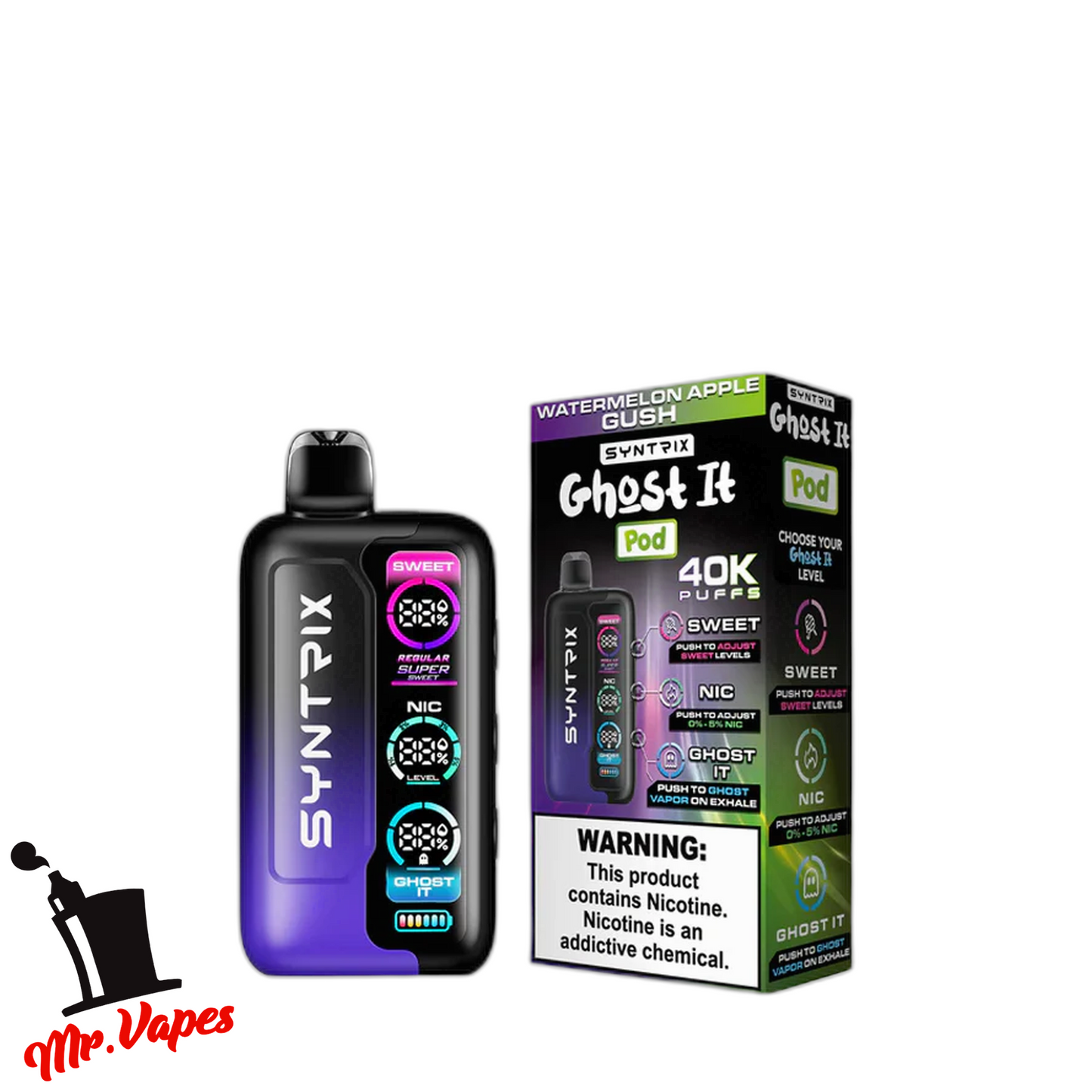 Syntrix Ghost It | Desechable 40,000 Hits - Mr Vapes - Vapes