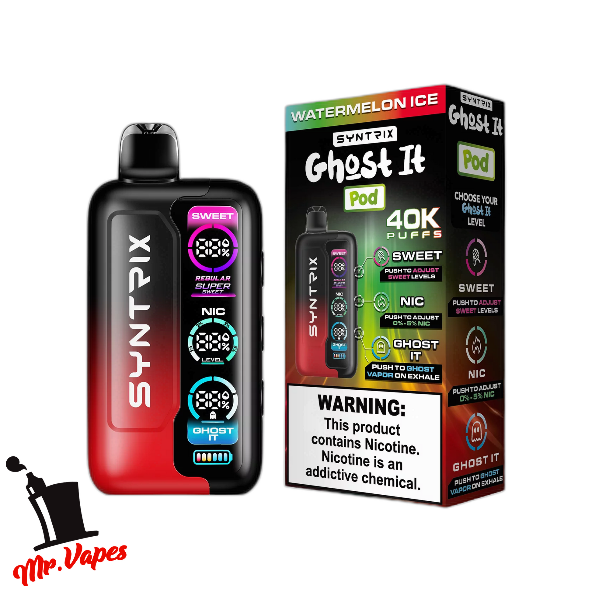 Syntrix Ghost It | Desechable 40,000 Hits - Mr Vapes - Vapes