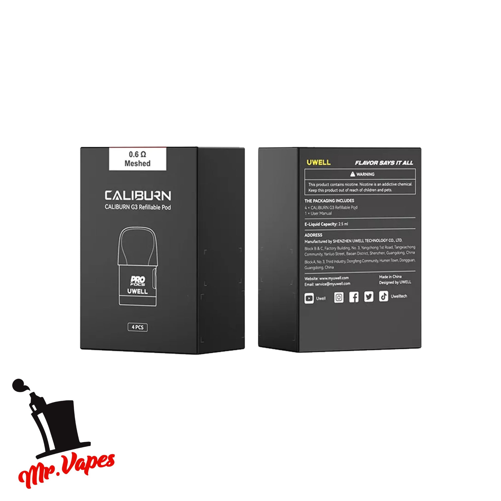Uwell Caliburn G3 Cartucho - Mr Vapes - Vapes