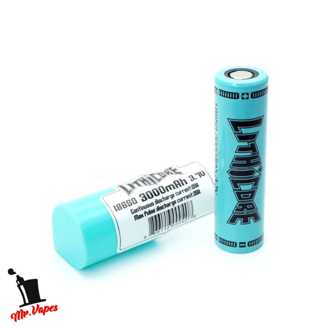 Bateria Lithicore 18650 (3000mAh/3500mAh) - Mr Vapes