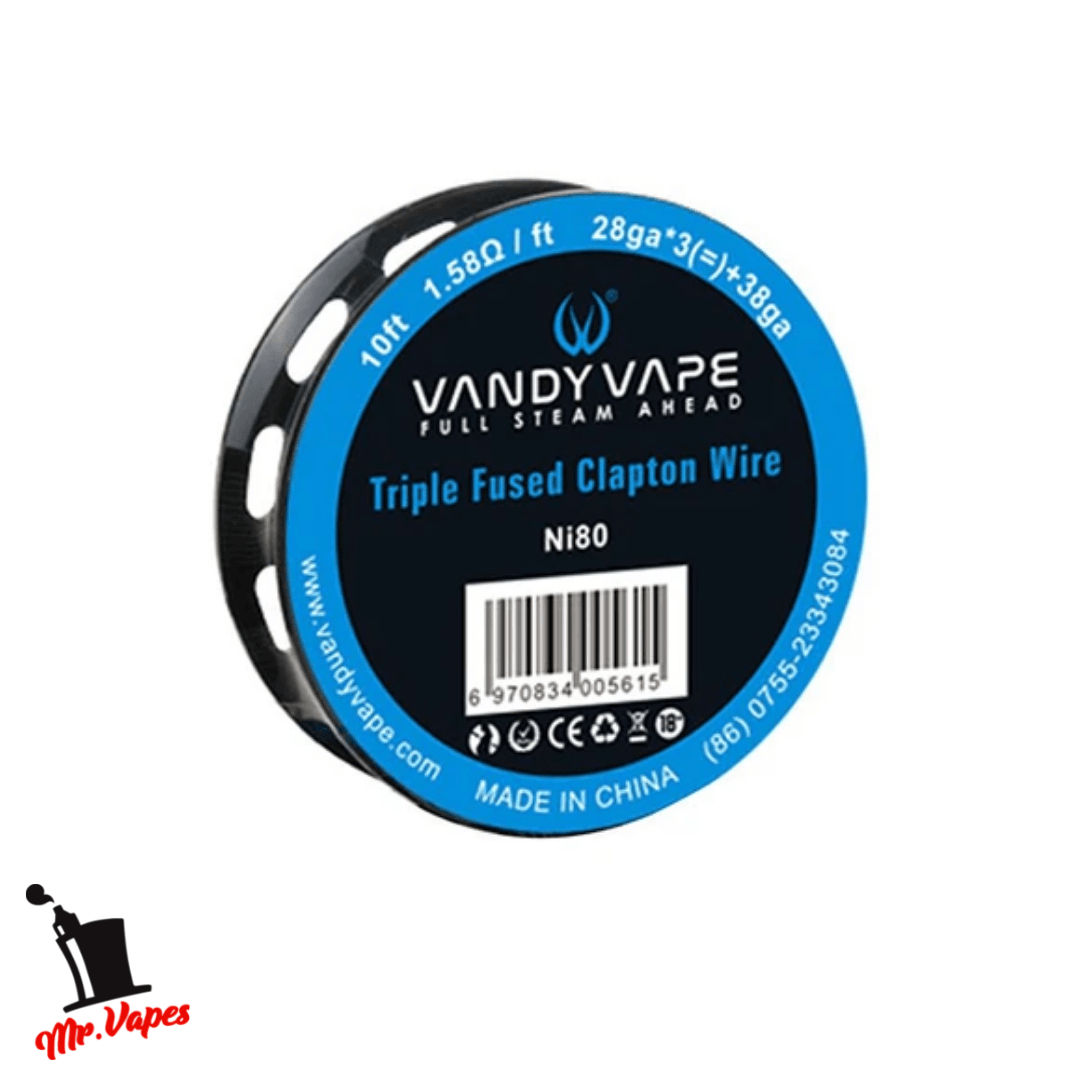 VandyVape Clapton Wire Ni80 - 28ga - Mr Vapes